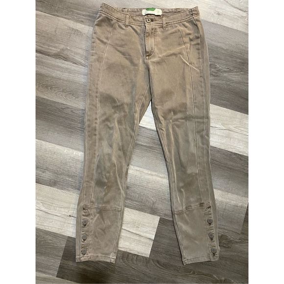 By Anthropologie Ona Skinny Leg Utility Pants Button Ankle, Sz 27 / 4, MP $108 - Picture 3 of 15